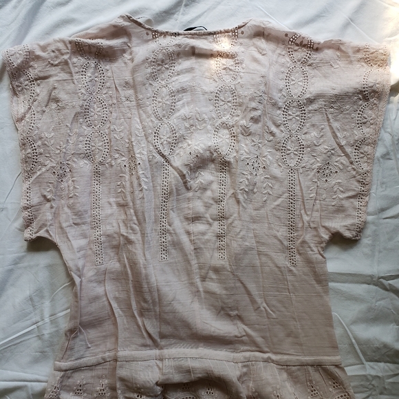 Women's Zara Pink Cotton Beach Cover, Size M - Picture 7 of 7